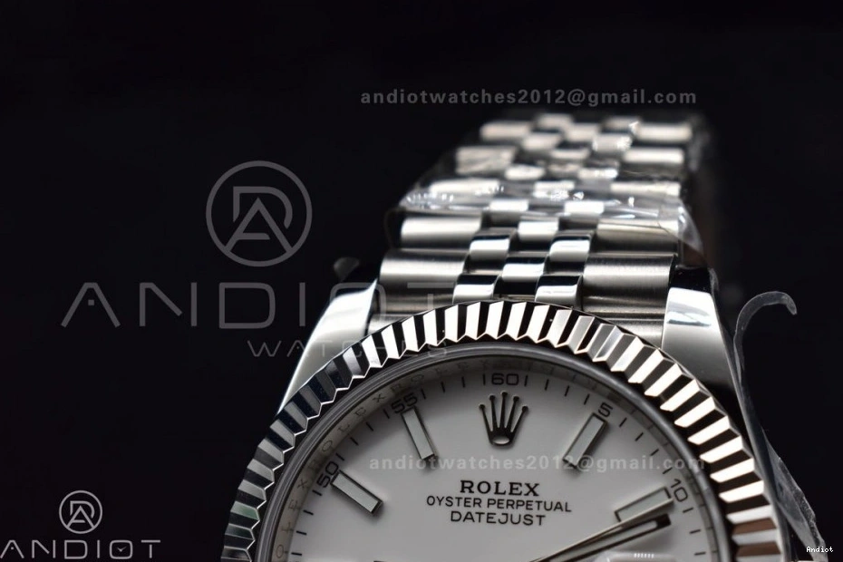 on Edition 1:1 Bracelet Dial 41 DIWF White DateJust Steel Stick Best SA3235 Jubilee 904L 126334 0524